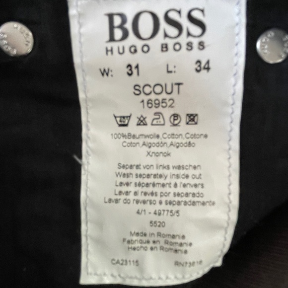 Hugo Boss Button fly brown Corduroys  31 / 34 - Picture 7 of 7